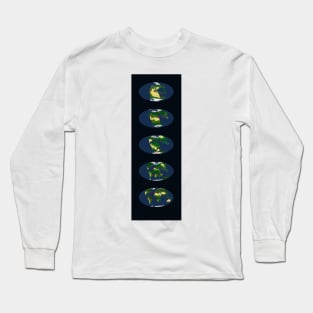 Pangaea break-up, global maps (C046/3483) Long Sleeve T-Shirt